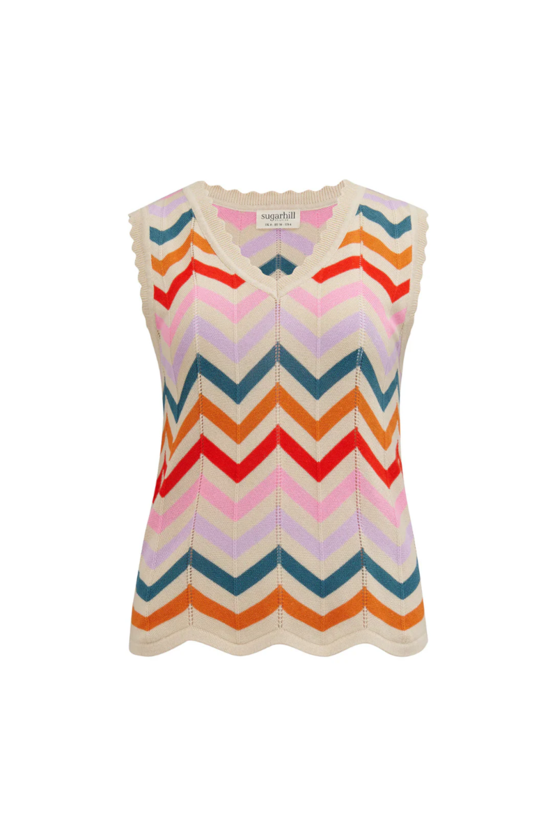 Sugarhill - Rosy V-Neck Knit Vest
