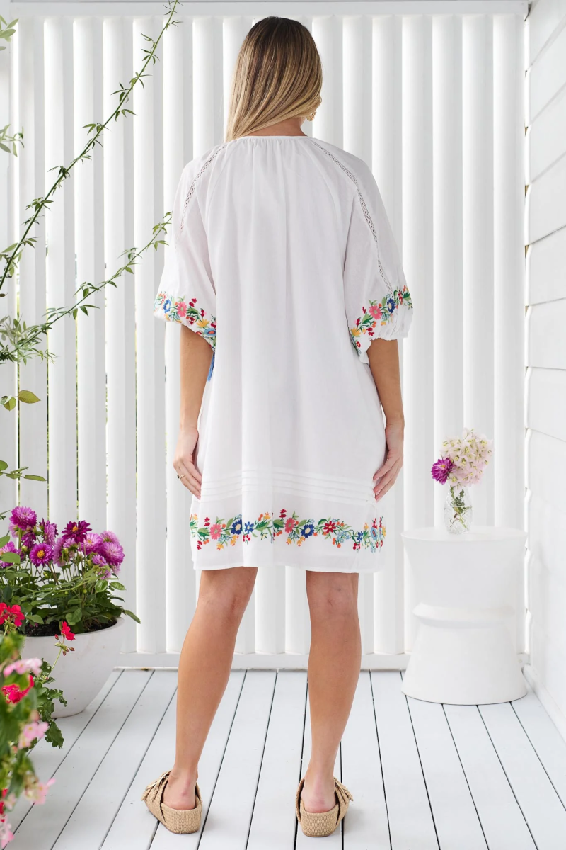 Betty Boho Embroidered Dress