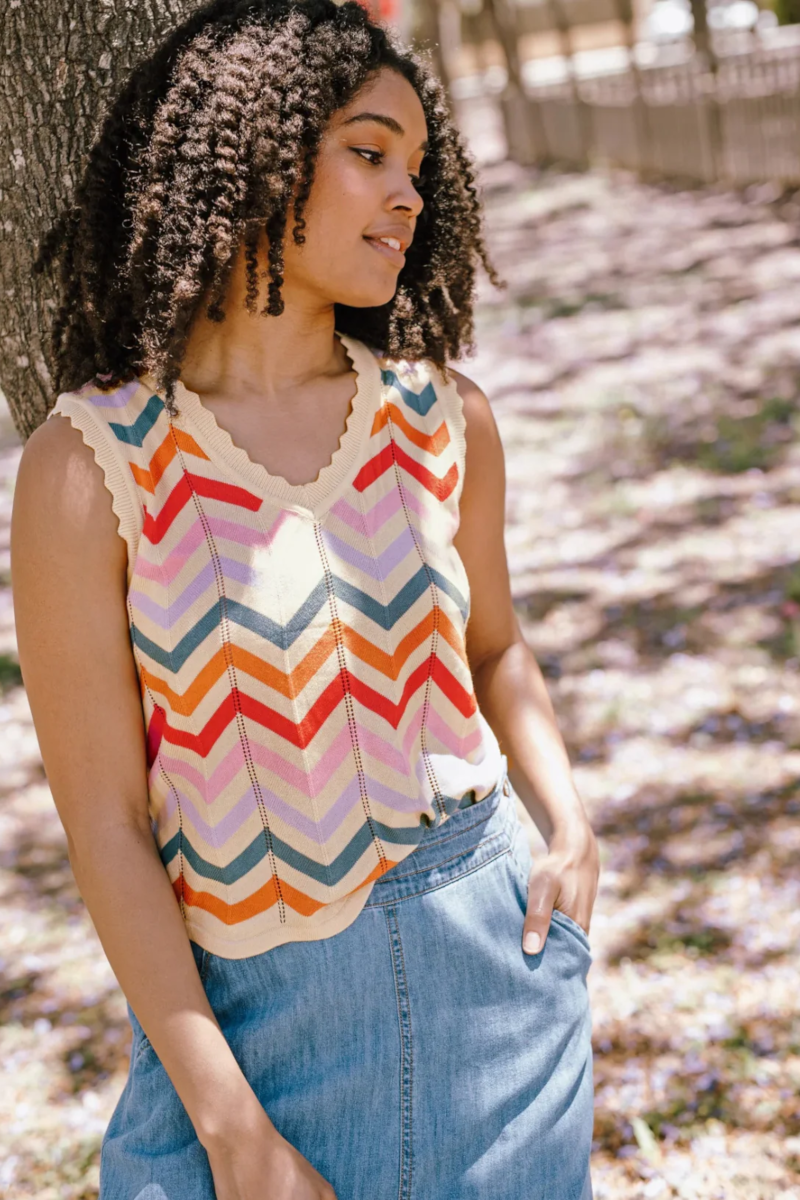 Sugarhill - Rosy V-Neck Knit Vest