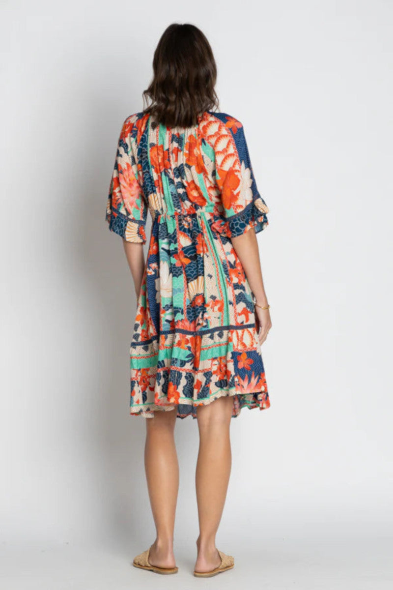 Wazuka Tie Dress Navy