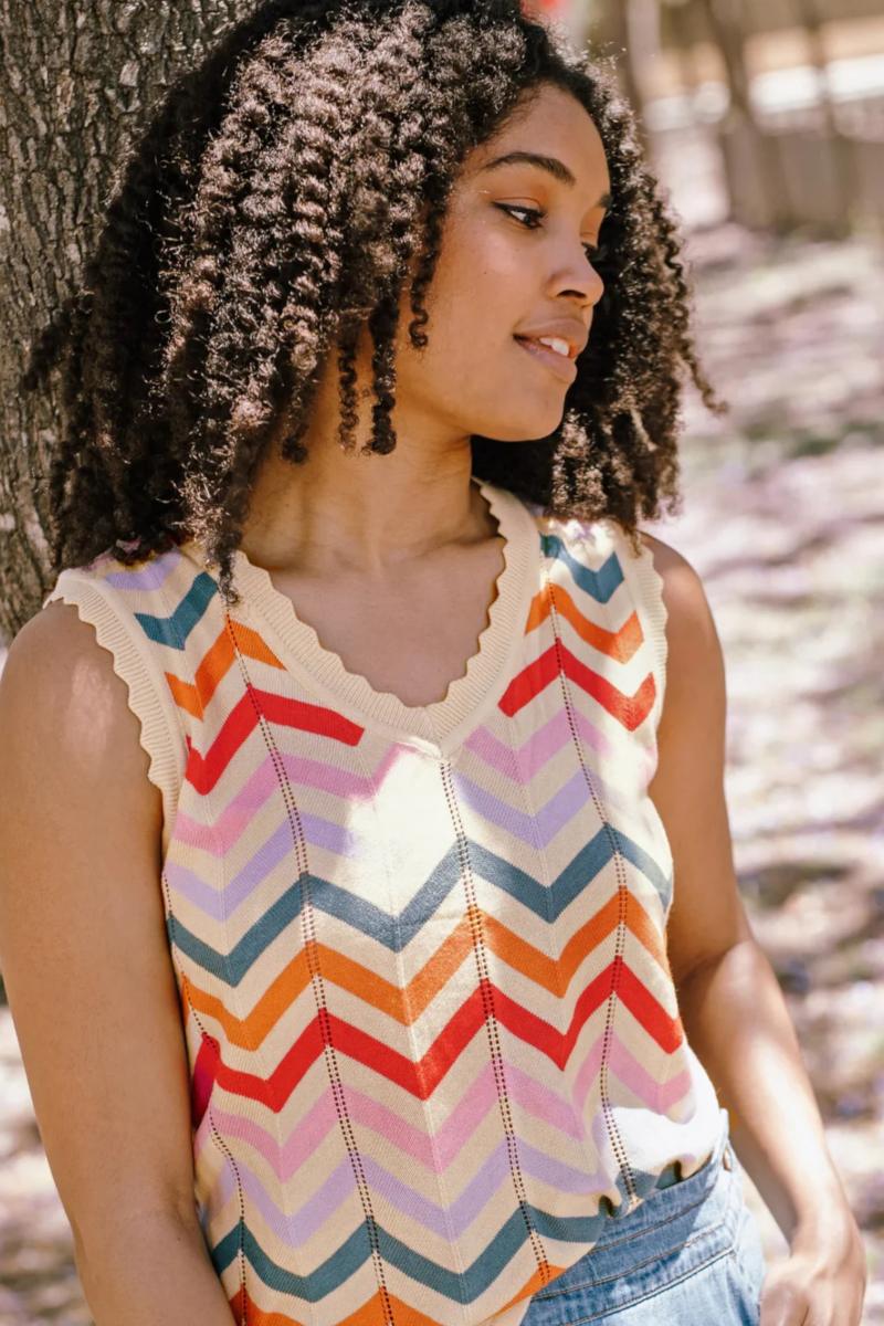 Sugarhill - Rosy V-Neck Knit Vest