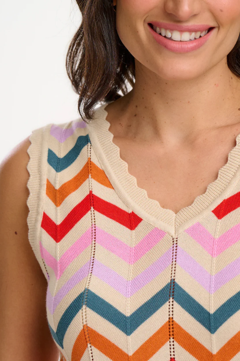 Sugarhill - Rosy V-Neck Knit Vest