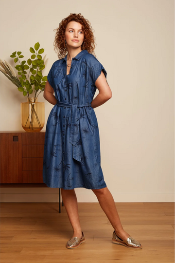 King Louie - Amy Dress Daytrip Denim Blue