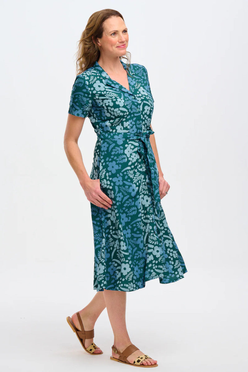 Fiona Batik Midi Shirt Dress