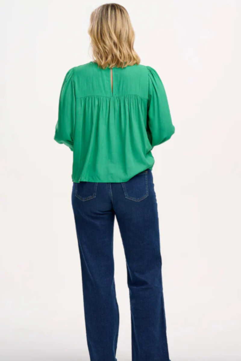 Sugarhill - Hyma Top Green Leopard Floral