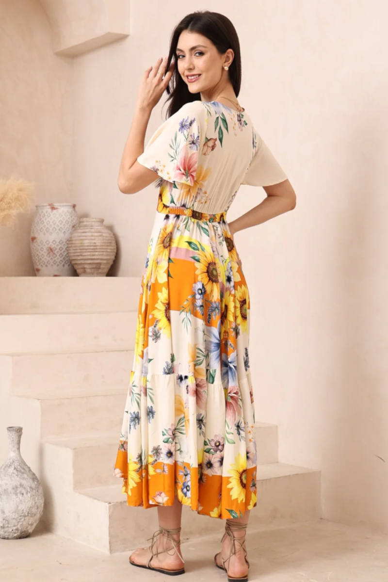 Sunflower Midi Dress