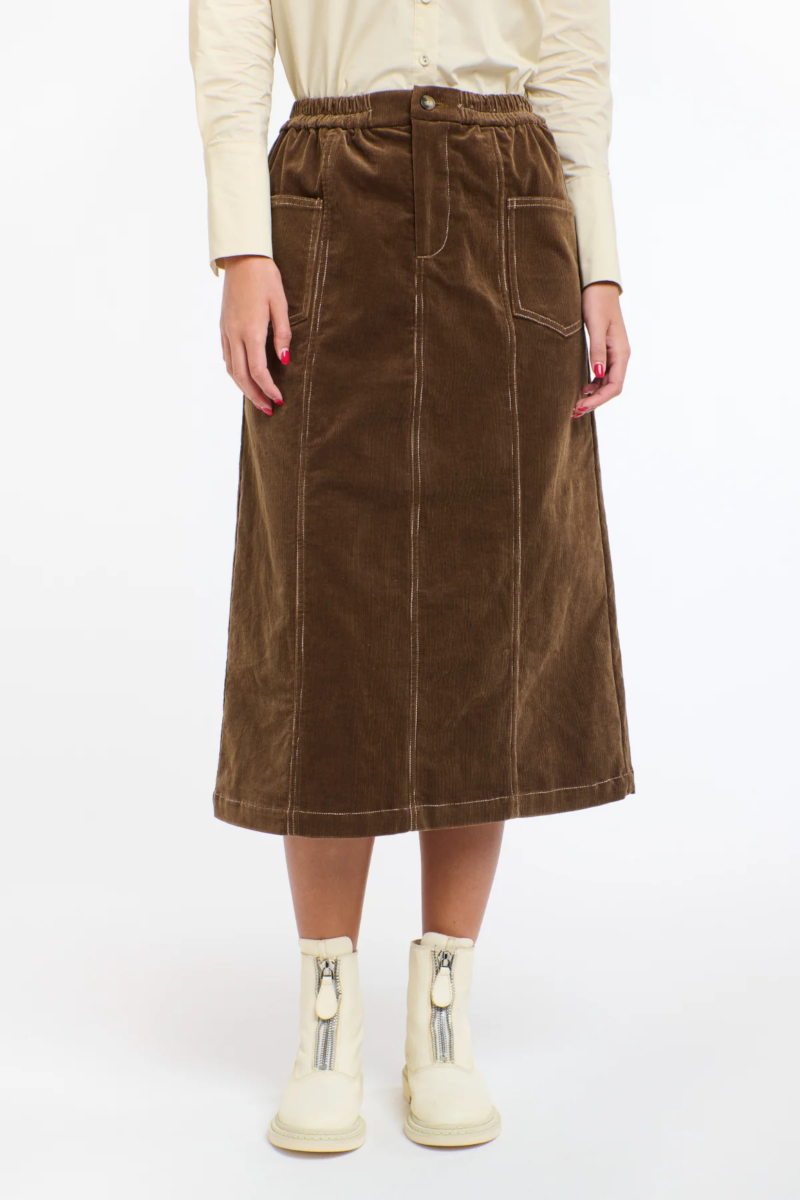 365 Days - Bonnie Cord Skirt Brandy