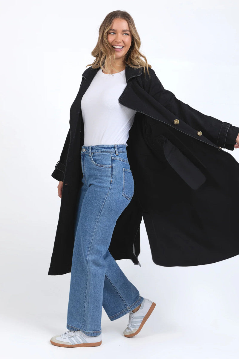 Foxwood - Deuce Trench Black