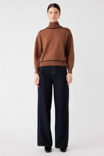 Esmaee - Weekender Sweater Nutmeg/Black