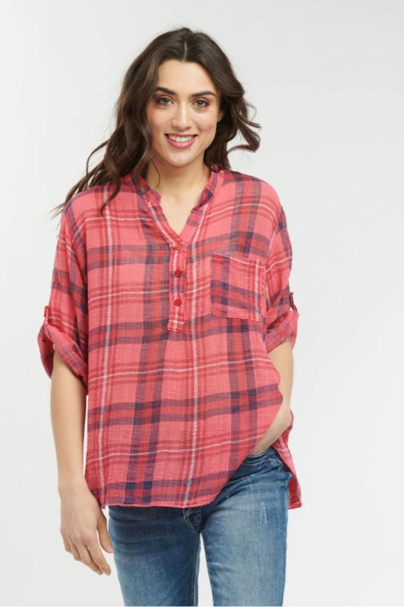 Rodeo Shirt Poppy Red Check