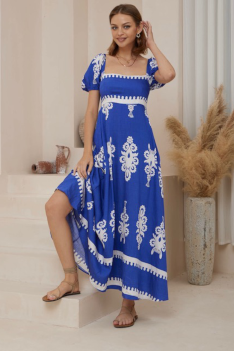 Fairhaven Maxi Dress Blue