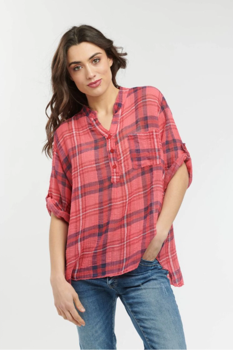 Rodeo Shirt Poppy Red Check