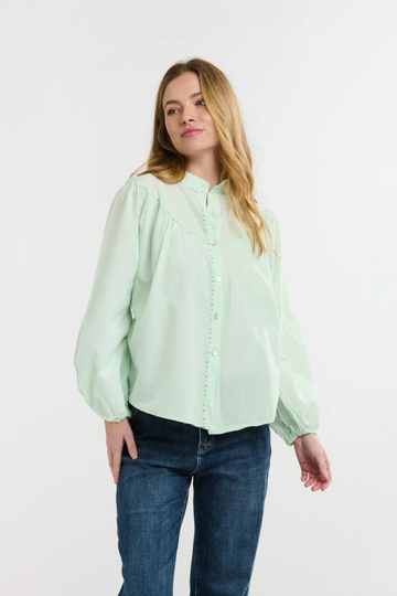 Italian Star - Plume Cotton Shirt Mint