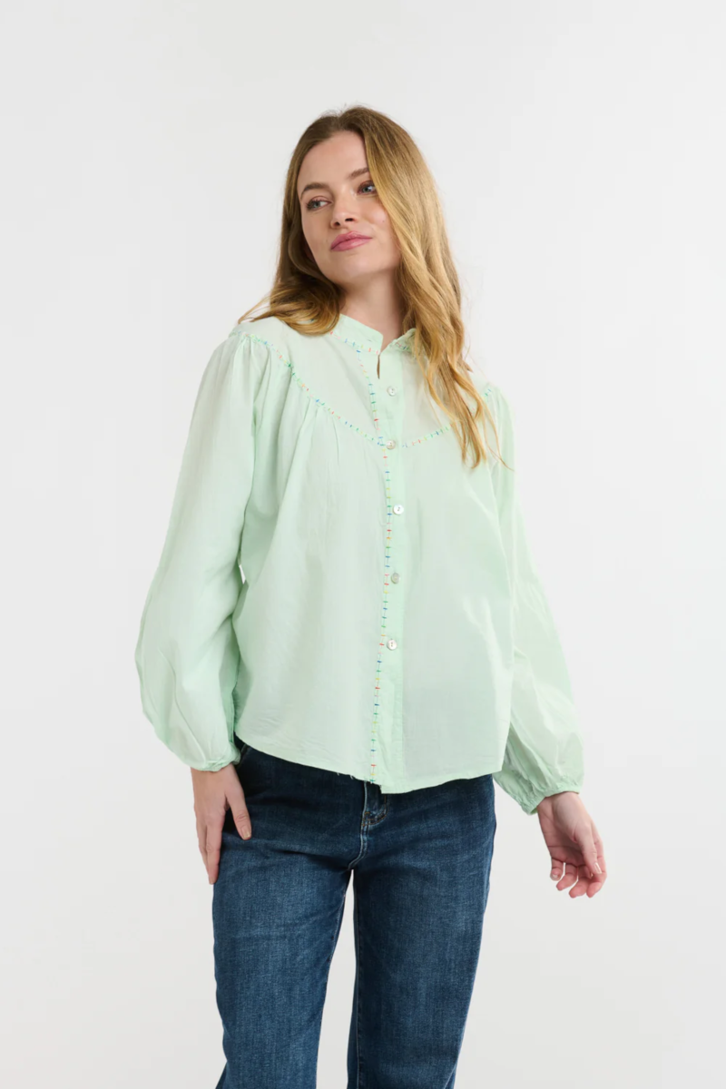 Italian Star - Plume Cotton Shirt Mint