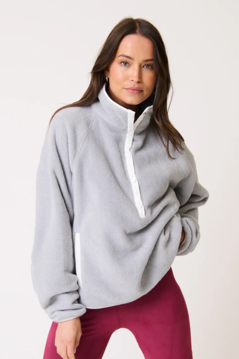 Cartel & Willow - Mattie Pullover Grey/White
