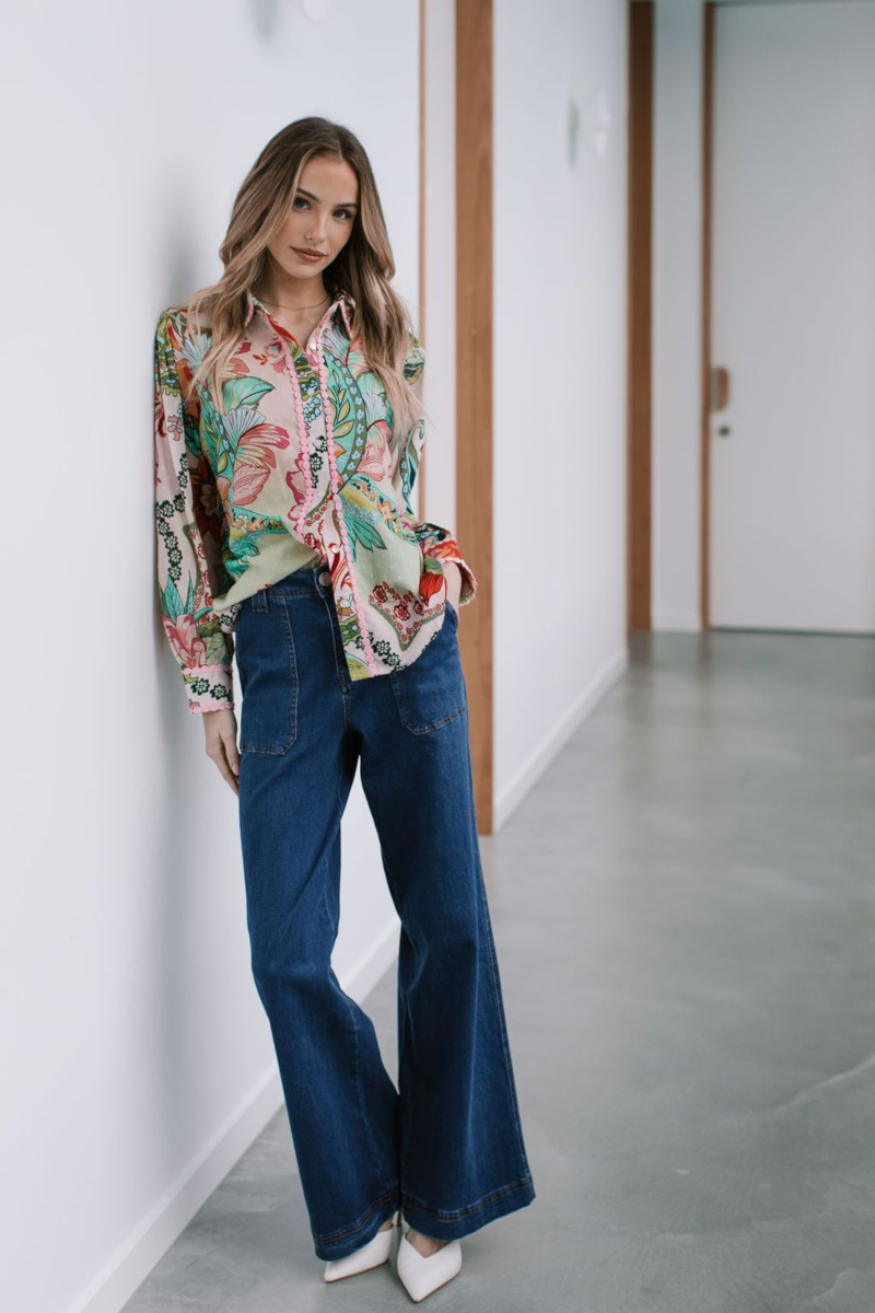St Tropez Cotton Dobbie Shirt