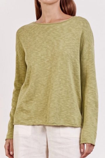 Nellie Stripe Top Pistachio