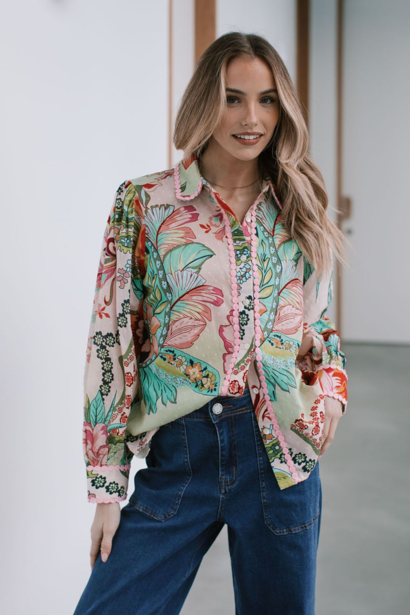 St Tropez Cotton Dobbie Shirt