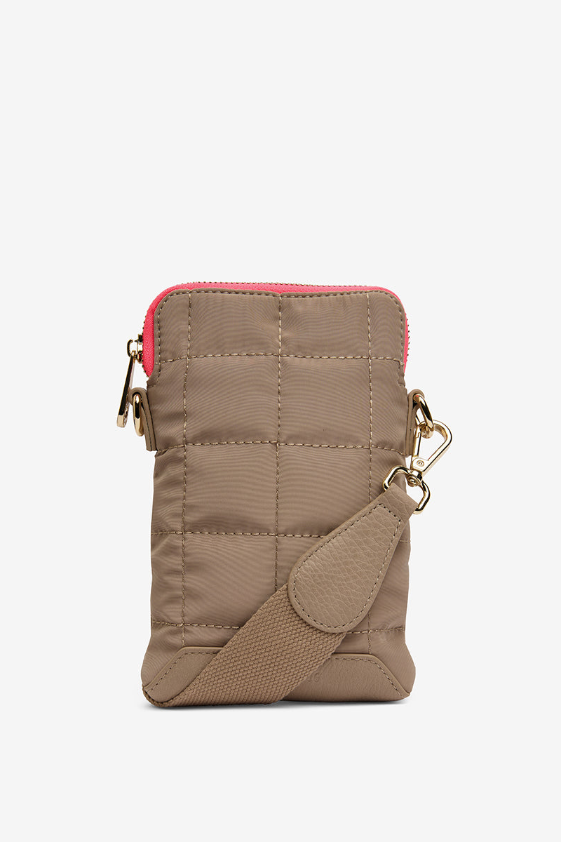 E & K - Baker Phone Bag Taupe