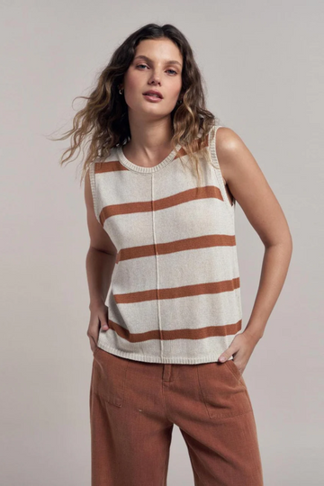 Little Lies - Ivy Knit Tank Tan