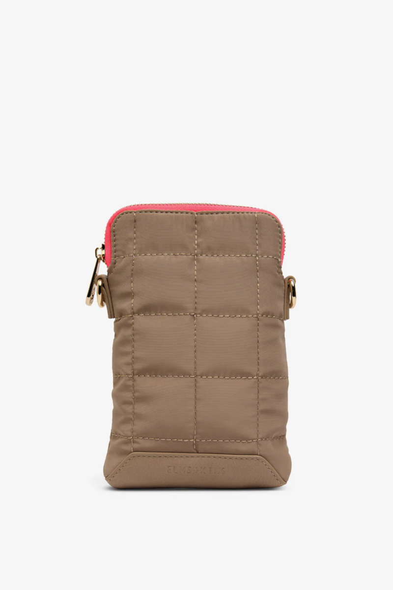 E & K - Baker Phone Bag Taupe