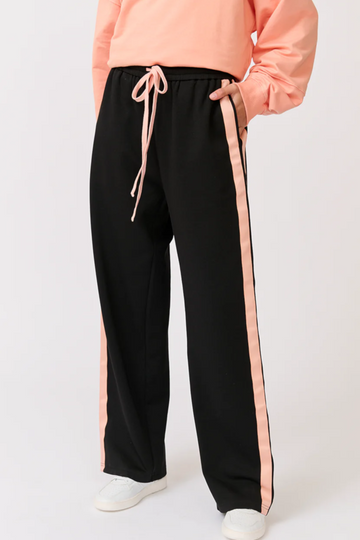 Cartel & Willow - Adeline Pant Black/Coral