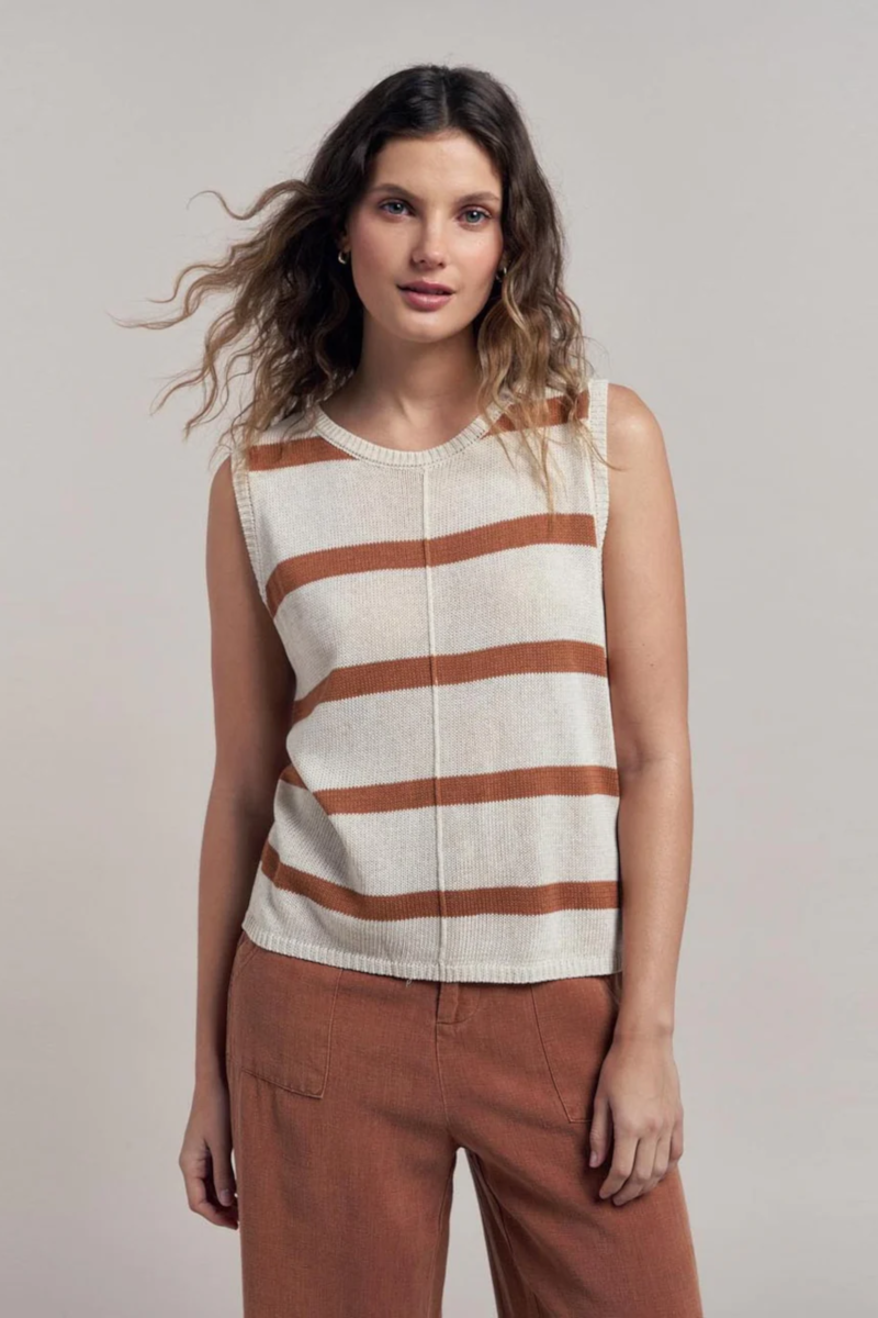 Little Lies - Ivy Knit Tank Tan