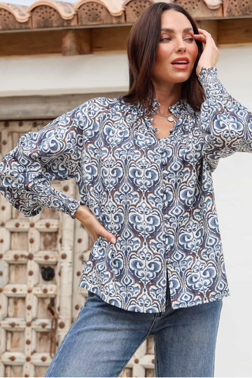Barcelona Blouse Blue