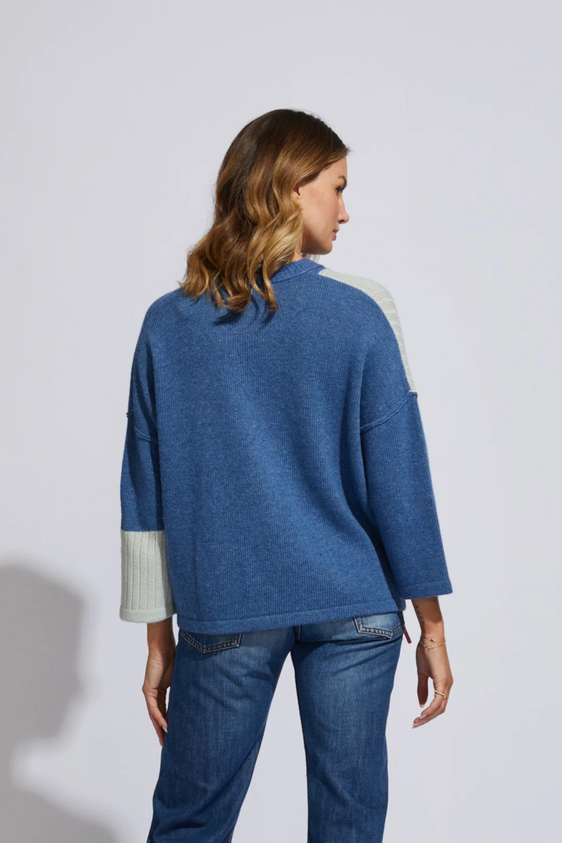 Ld & Co - Lace Up Jumper Chambray