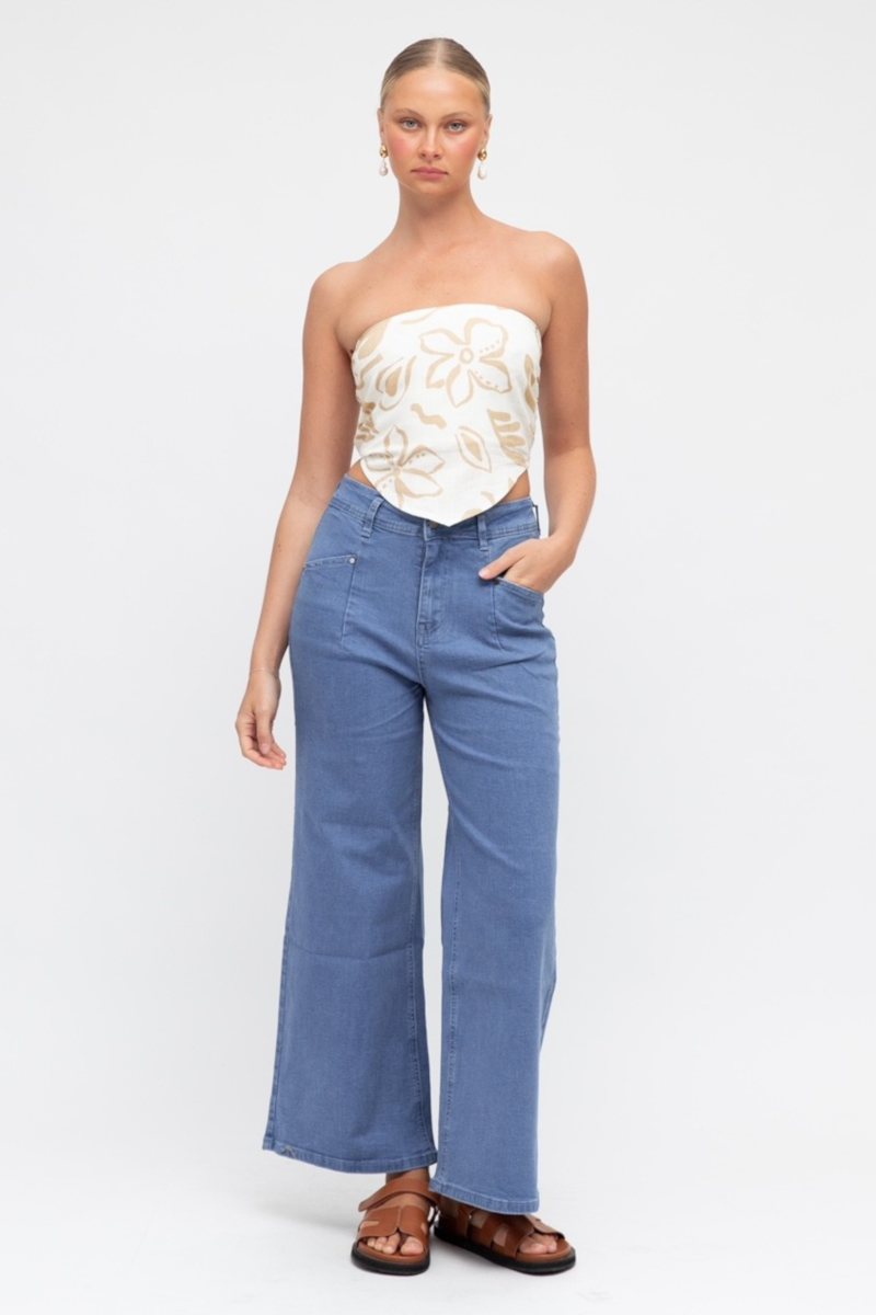 Paper Heart - Gracie Pant Denim Mid Wash