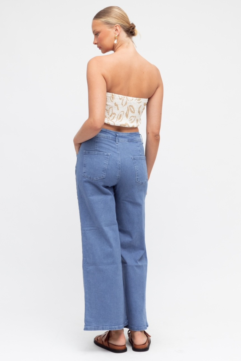 Paper Heart - Gracie Pant Denim Mid Wash