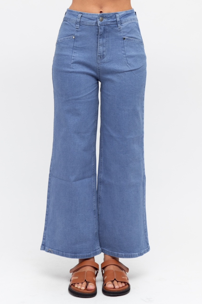 Paper Heart - Gracie Pant Denim Mid Wash