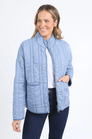 Elm - Sparrow Quilted Jacket Blue