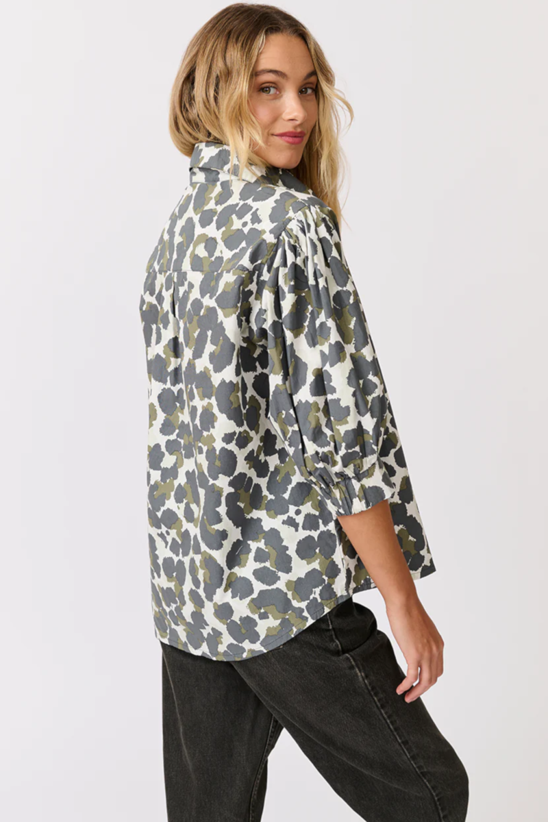 Cartel & Willow - Jaime Top Khaki Leopard