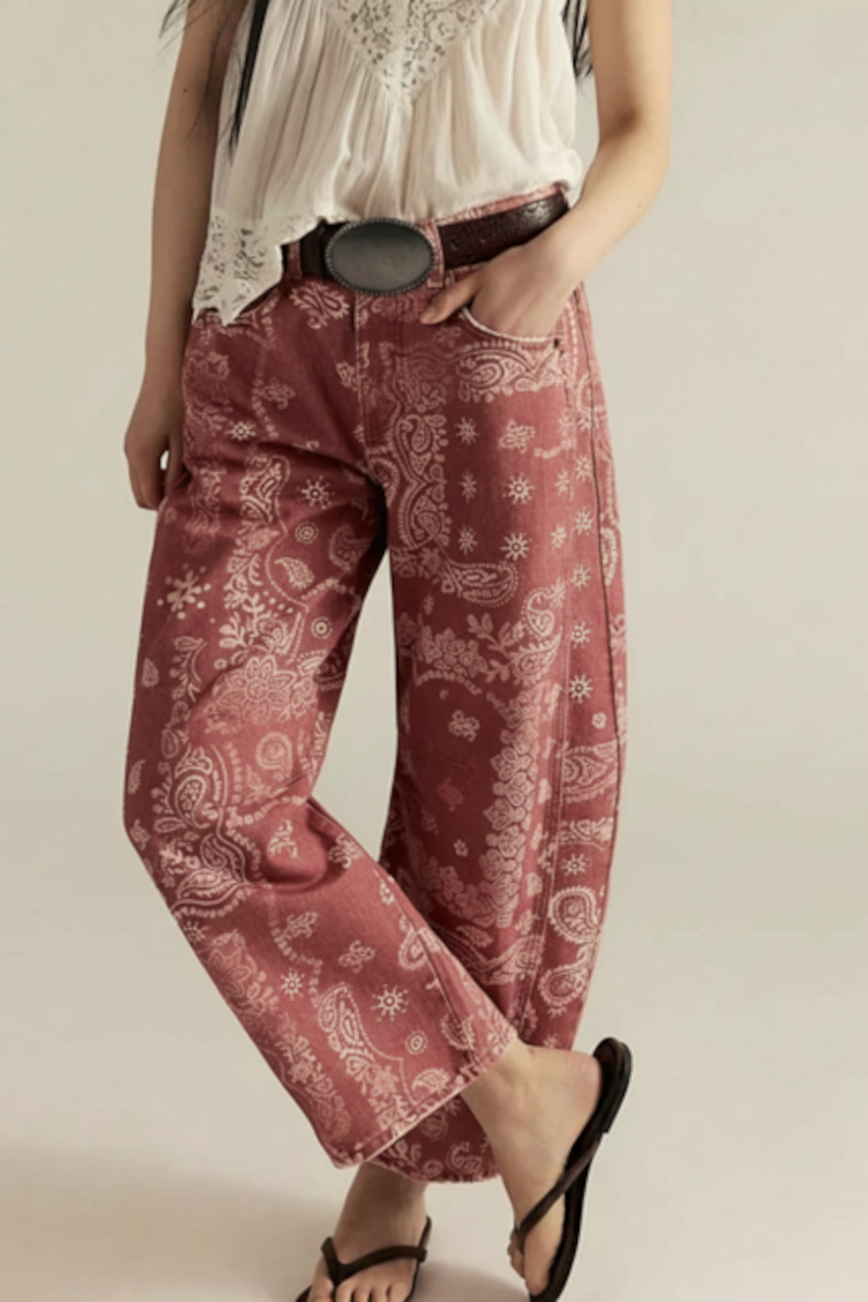 Bandana Barrel Jean Rust – Sien Clothing