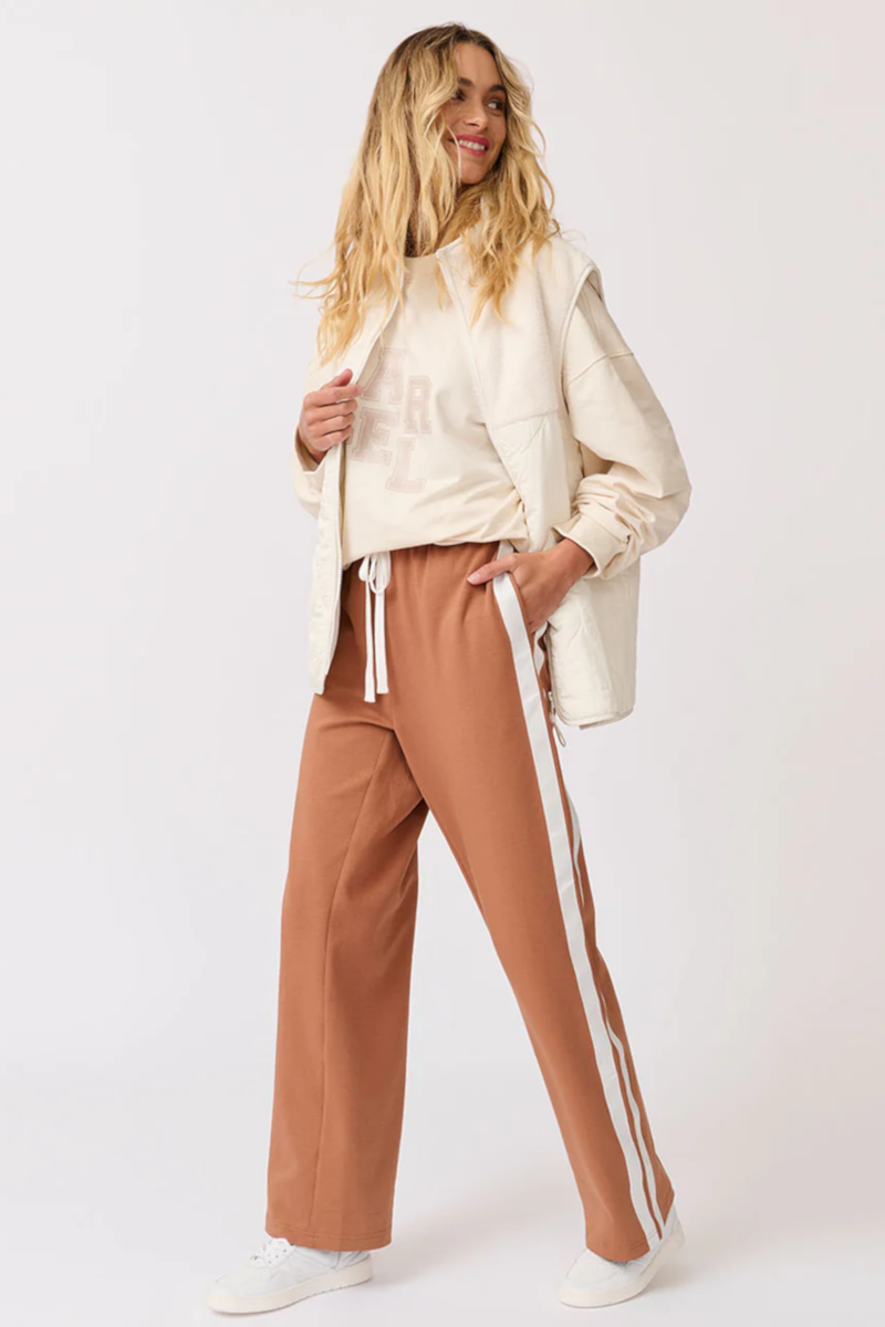 Cartel & Willow - Adeline Pant Toffee/White