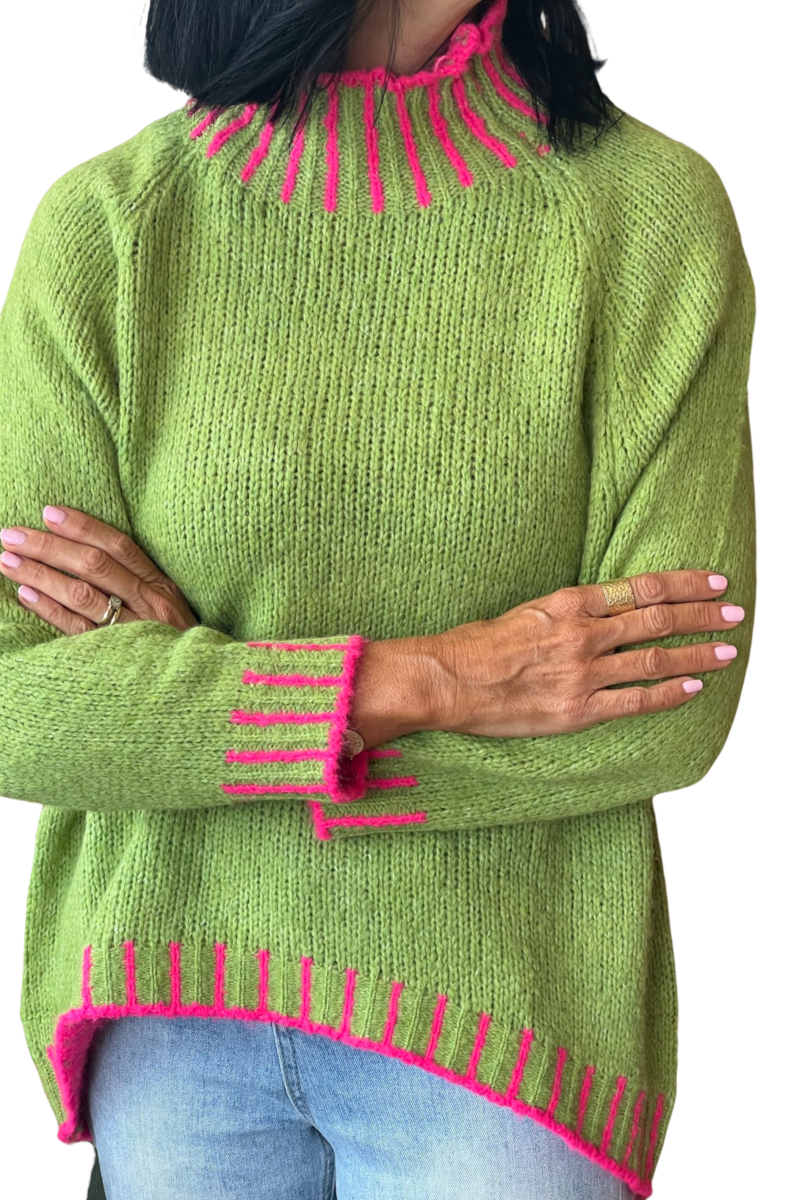 Italian Star - Piano Knit Green