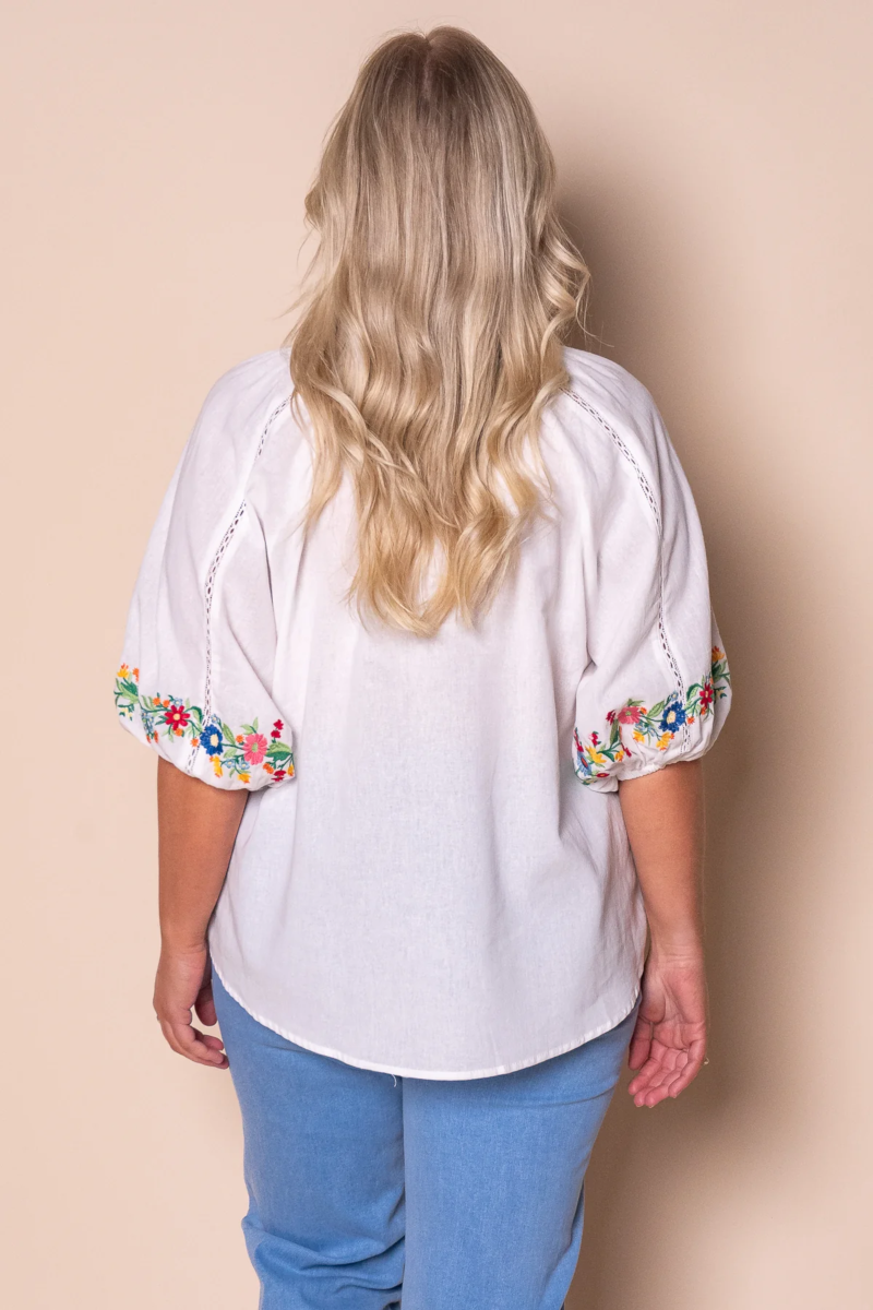 Betty Boho Embroidered top