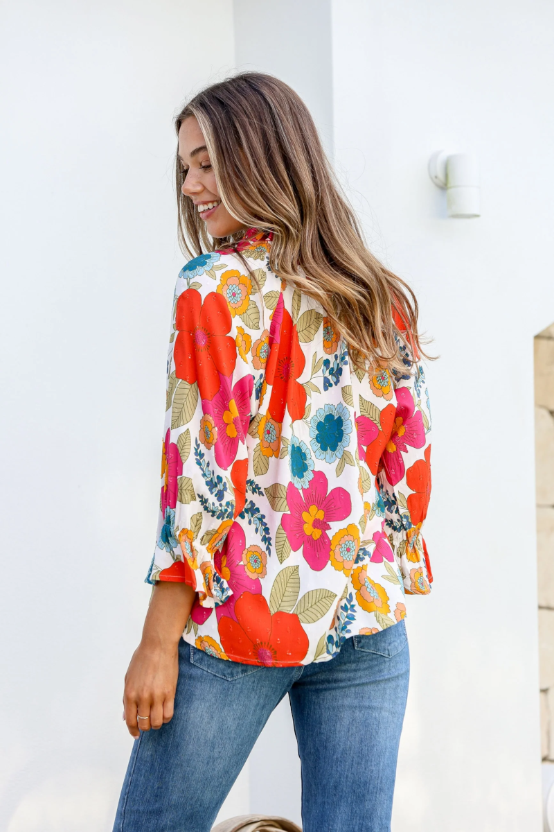 Jardin De Fleurs Ruffle Top