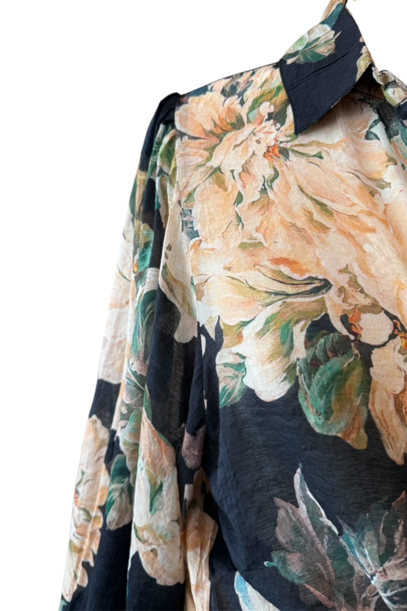 Luana Shirt Black Print
