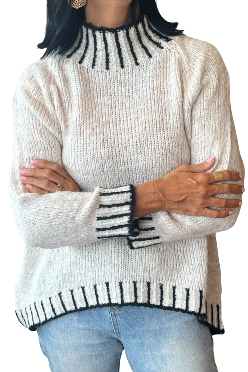 Italian Star - Piano Knit Cream