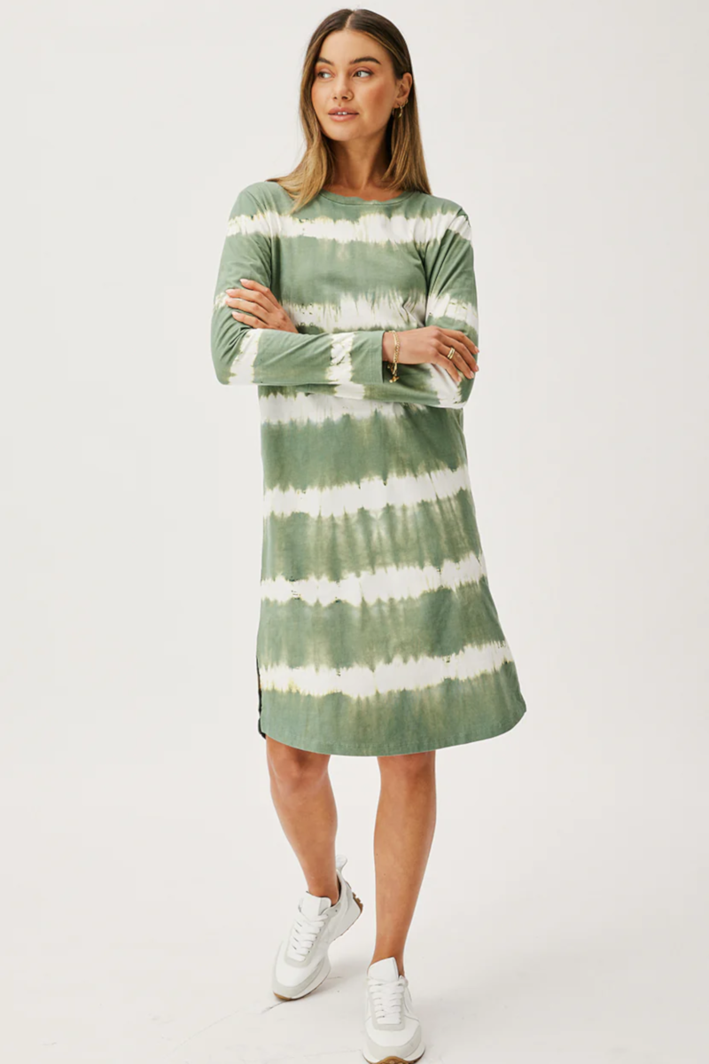 Cartel & Willow - Alexis Long Sleeve Dress Rosemary