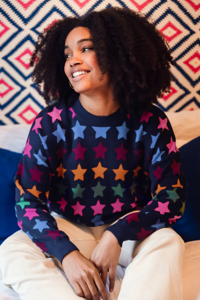 Annalee Jumper Multi Large Star