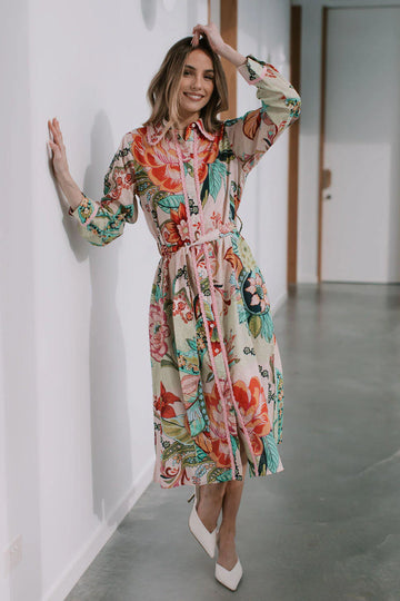 St Tropez Tie Shirt Dress