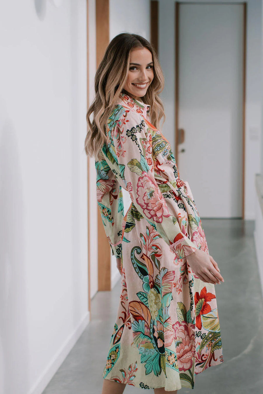 St Tropez Tie Shirt Dress