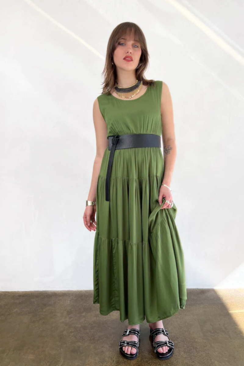 Inzagi - Frida Dress Green