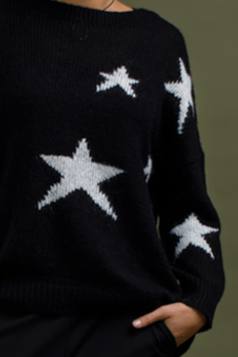 Inzagi - Starry Knit Black