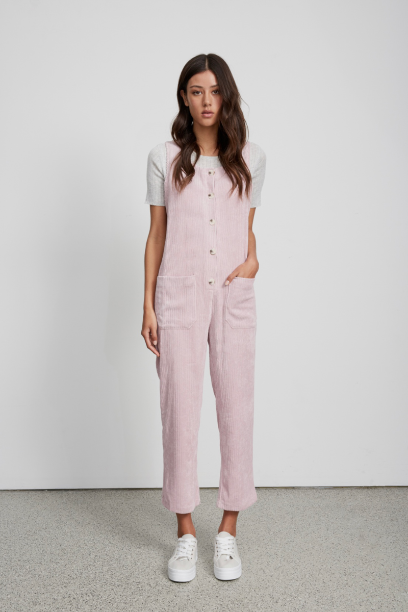 Little Lies - Cord Overall Pink