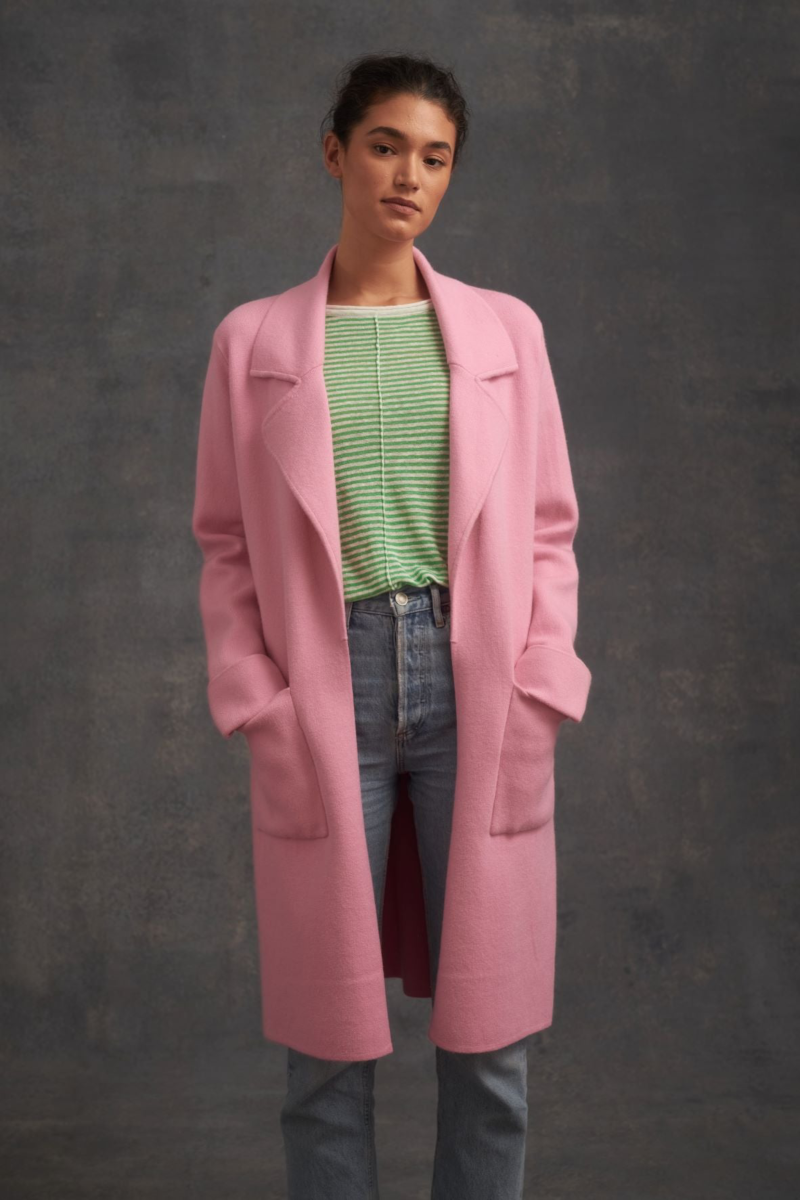 Pink coatigan best sale