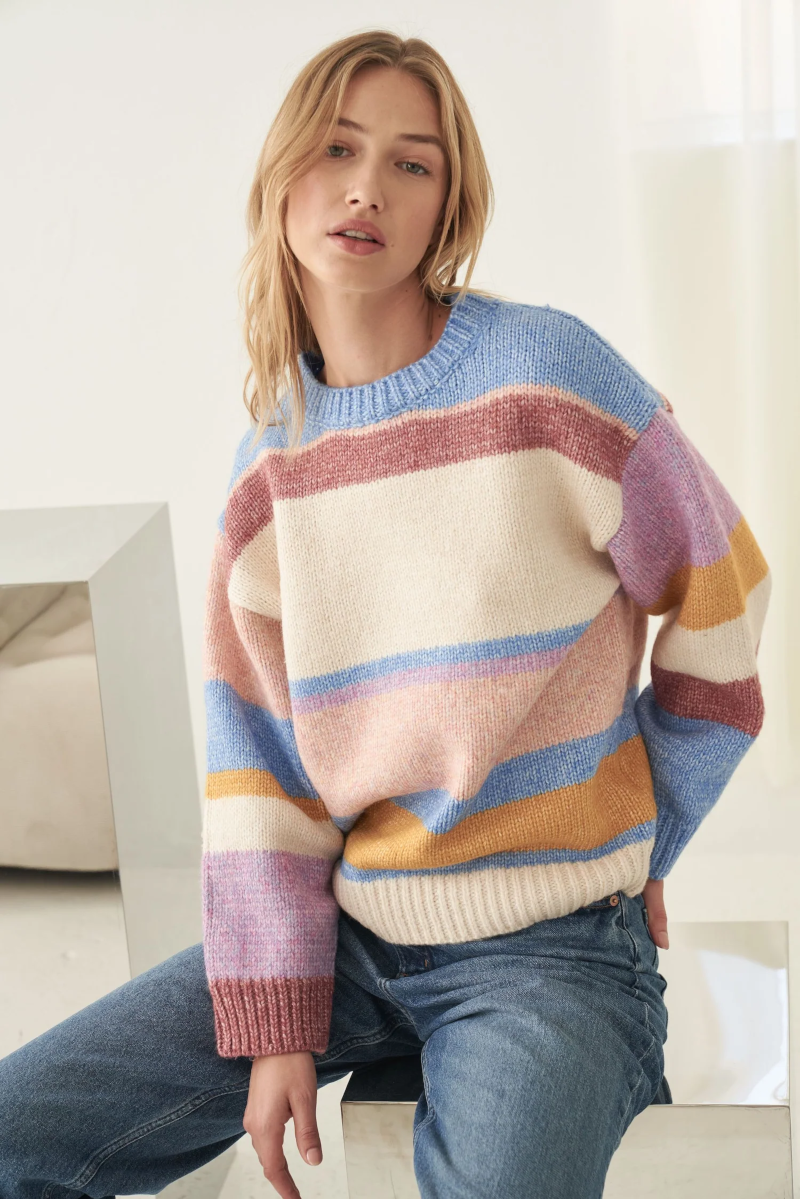 Madrid Sweater - Colour Stripe